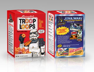 Illustration for article titled From Grape-Hutts to Count Dookula: fake Star Wars cereals